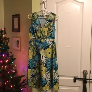 Croft and Barrow v neck sleeveless dress